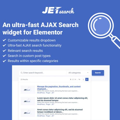 JetSearch For Elementor