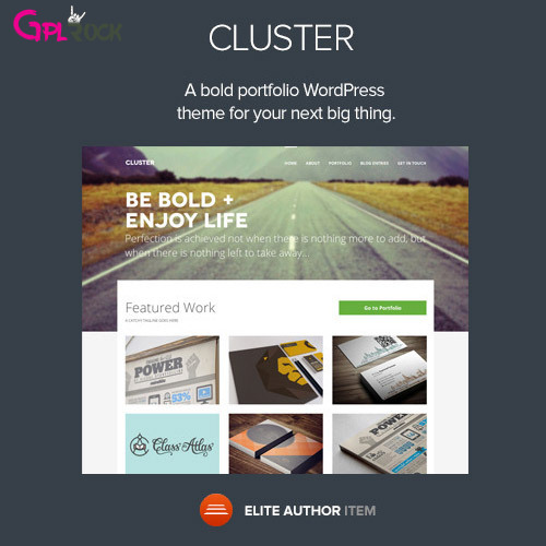 Cluster A Bold Portfolio Wordpress Theme