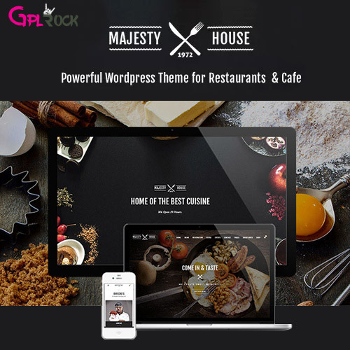 Majesty Restaurant WooCommerce WordPress Theme