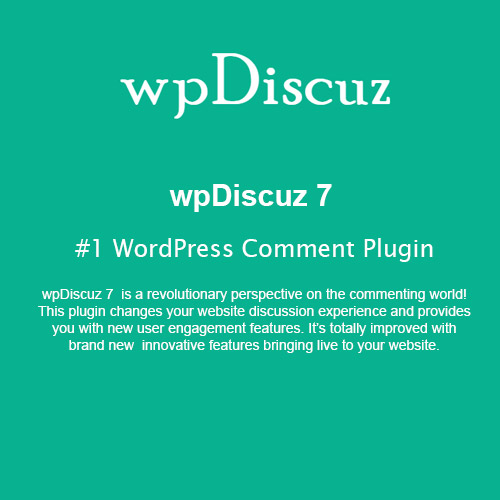 wpDiscuz 1 WordPress Comment Plugin