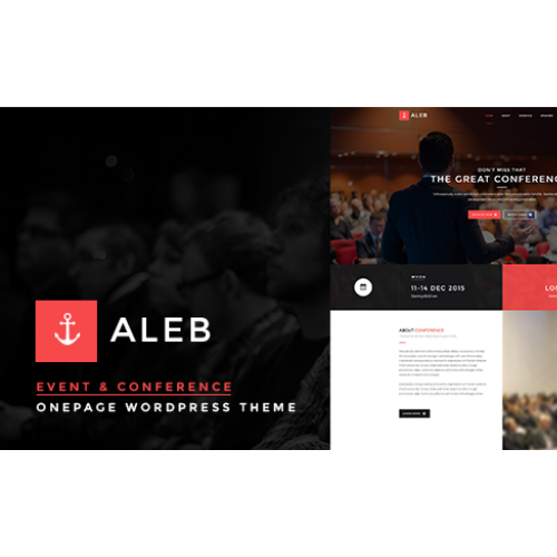 Aleb – Event Conference Onepage WordPress Theme