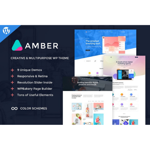 Amber Six – Creative WordPress Theme