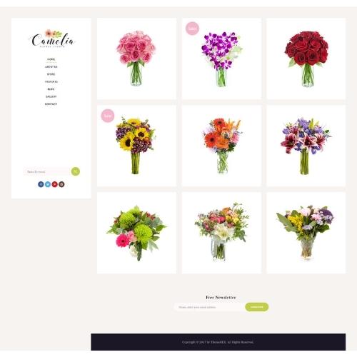 Camelia A Floral Studio Florist WordPress Theme
