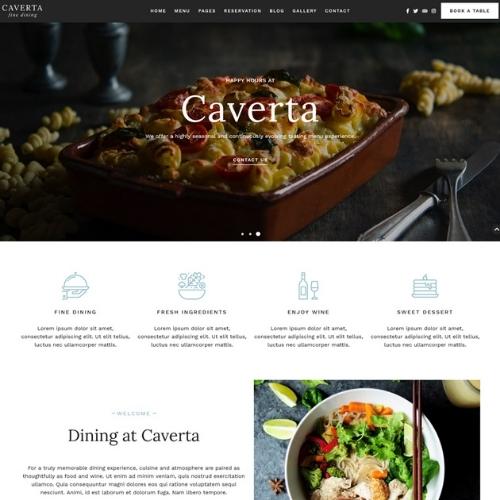 Caverta – Fine Dining Restaurant WordPress Theme