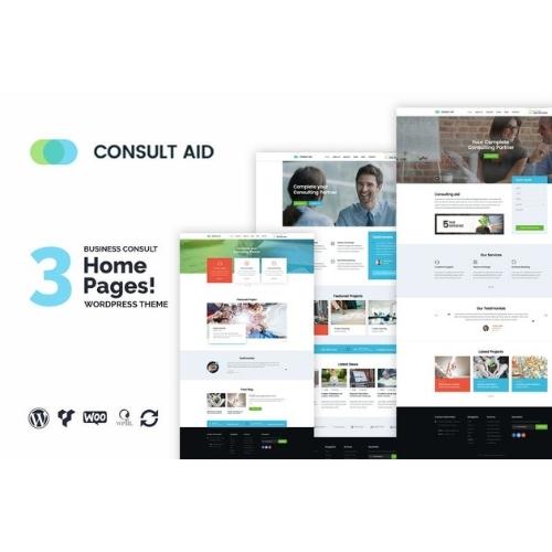Consult Aid Business Consulting And Finance WordPress Theme