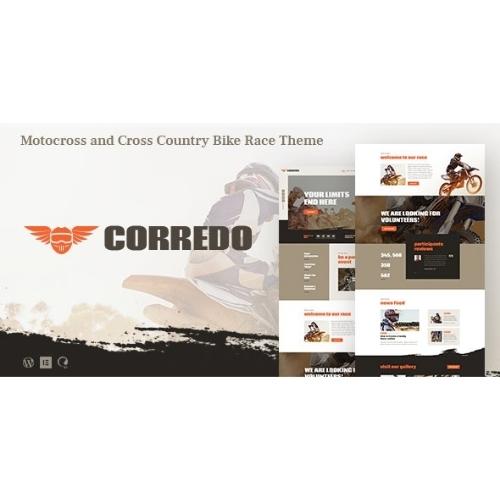Corredo Bike Race Sports Events WordPress Theme