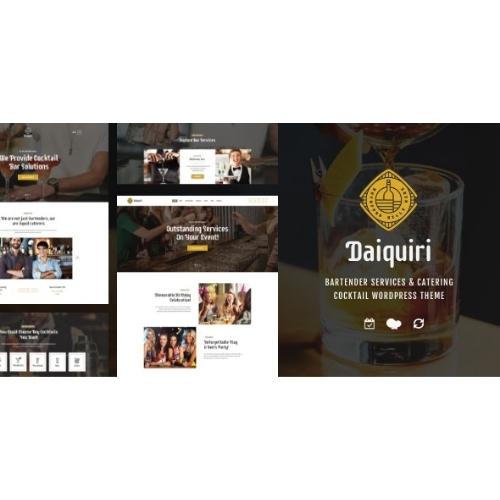 Daiquiri Bartender Services Catering WordPress Theme