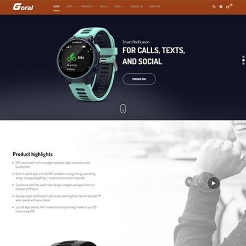 Goral SmartWatch – Single Product Woocommerce WordPress Theme