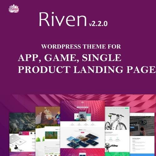 Riven – WordPress Theme for App Game Single Product Landing Page
