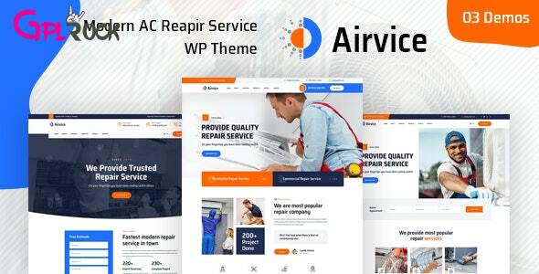Airvice - AC Repair Services WordPress Theme