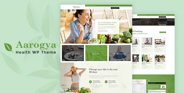 Aarogya - Nutrition & Dietitian WordPress Theme